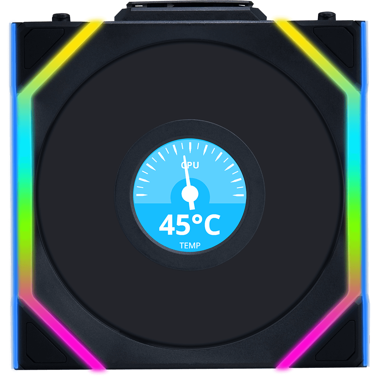 Lian Li UNI FAN SL Wireless LCD Reverse Flow 120mm Black